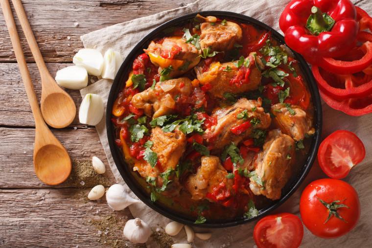 Poulet basquaise